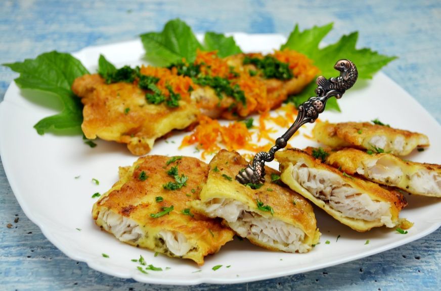 Филе хека в сметанном кляре